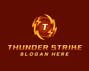 Lightning Thunder Charge logo design