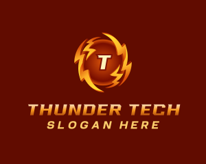 Lightning Thunder Charge logo design