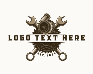 Engine Automotive Mechanic logo