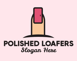 Pink Fingernail Door  logo design