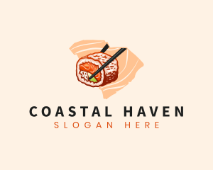 California Roll South Carolina  logo design