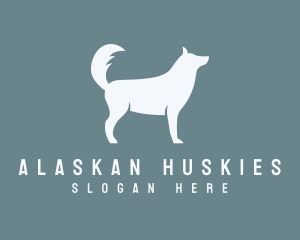 Husky Dog Wolf logo