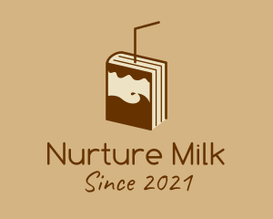 Milkshake Drink Carton  logo design