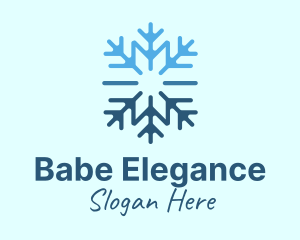 Snowflake Frost Cooling Logo