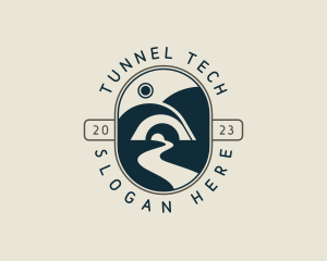 Tunnel Travel Road logo design