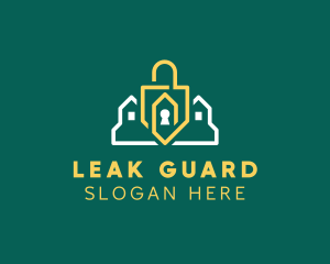 Padlock House Security logo design