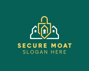 Padlock House Security logo design