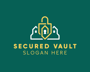 Padlock House Security logo design