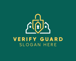 Padlock House Security logo design