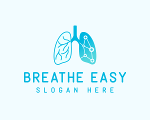 Blue Lung Center  logo design