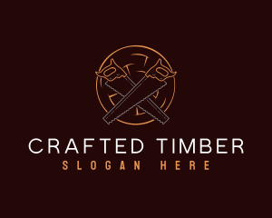 Saw Carpentry Workshop logo design