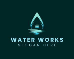 House Water Supply logo design