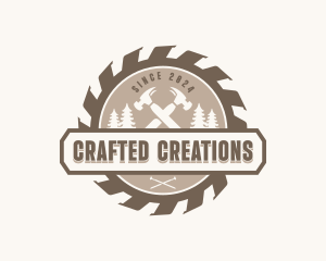 Hammer Woodworking Tools logo design