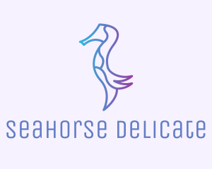 Seahorse Marine Animal  logo