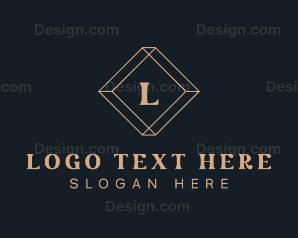 Geometric Diamond Jewelry Logo