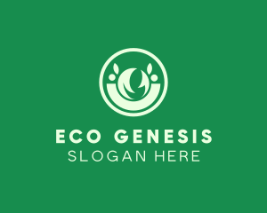 Natural Eco Leaf logo design