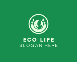 Natural Eco Leaf logo design