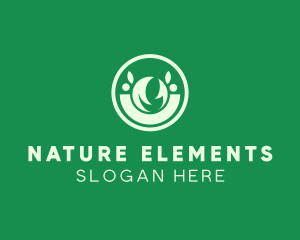 Natural Eco Leaf logo design