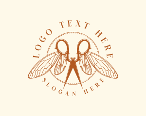 Sewing Scissors Wings logo