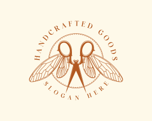 Sewing Scissors Wings logo