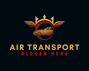 Wings Auto Car logo design