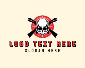 Target Shotgun Skull Logo