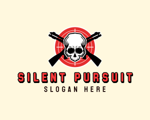 Target Shotgun Skull logo