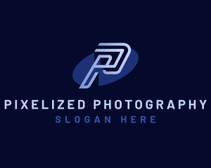 Media Studio Letter P logo design