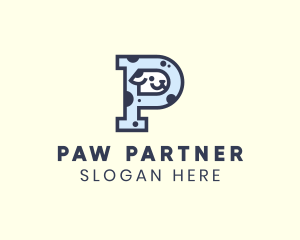 Spotted Cute Dog logo design