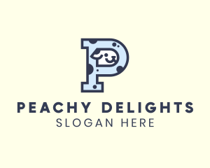 Spotted Cute Dog logo design