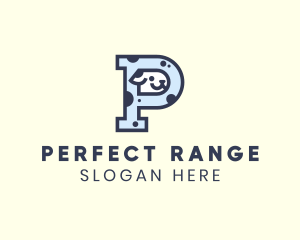 Spotted Cute Dog logo design