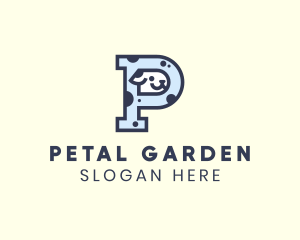 Spotted Cute Dog logo design