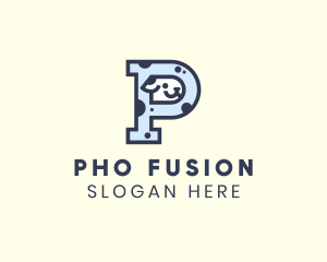 Spotted Cute Dog logo design