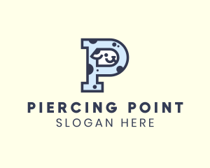 Spotted Cute Dog logo design