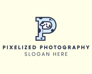 Spotted Cute Dog logo design