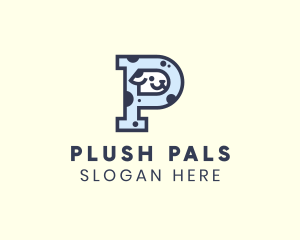 Spotted Cute Dog logo design