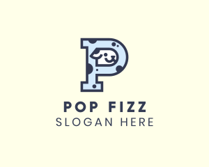 Spotted Cute Dog logo design