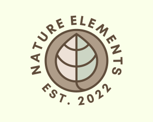 Nature Leaf Badge logo design