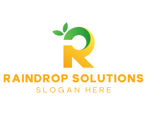 Lemon Letter R logo design