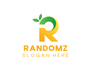 Lemon Letter R logo design