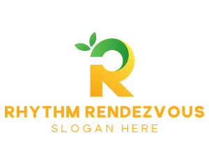 Lemon Letter R logo design