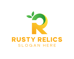 Lemon Letter R logo design