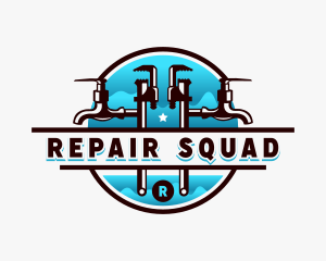 Wrench Plumbing Repair logo design