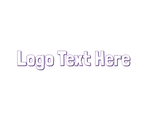 Typeface - Cute Kindergarten Outline logo design