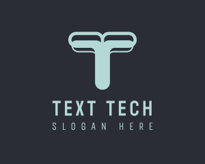 Tech Agency Letter T logo design