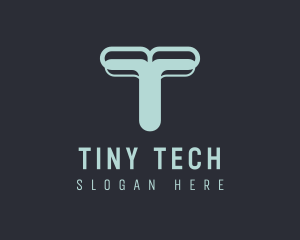 Tech Agency Letter T logo design