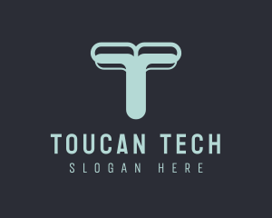 Tech Agency Letter T logo design