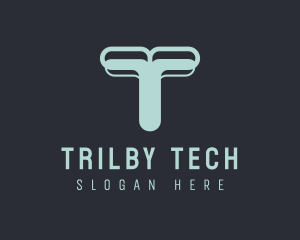 Tech Agency Letter T logo design