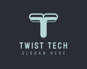 Tech Agency Letter T logo design