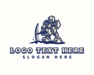 Stone Golem Pickaxe logo